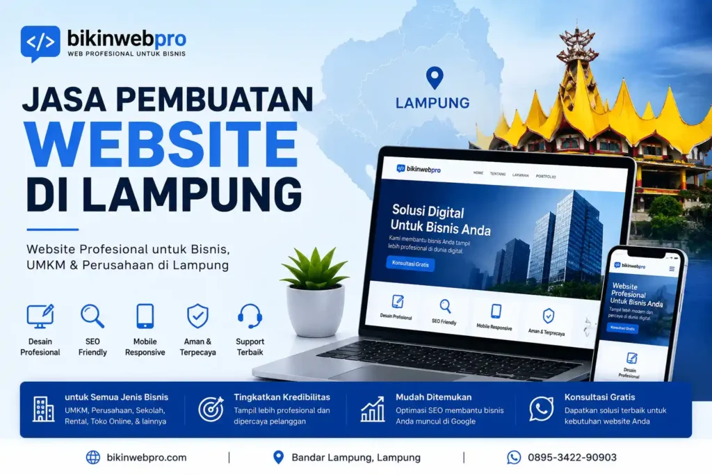 Jasa Website Lampung - BikinWebPro. Murah, Aman dan Terpercaya