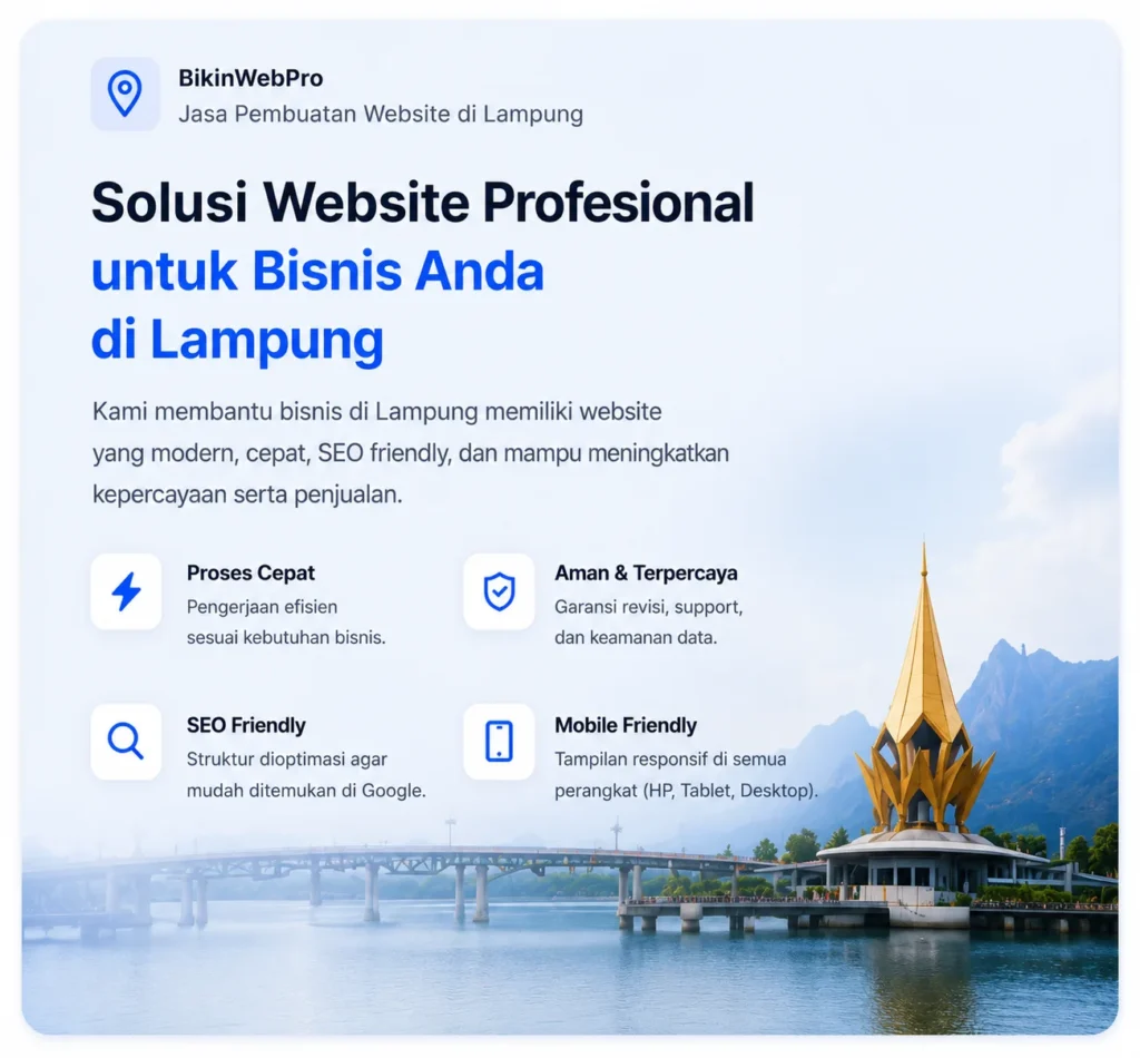 Solusi Jasa pembuatan website di lampung