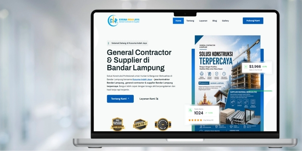 Portofolio Website Kusuma Indah Jaya